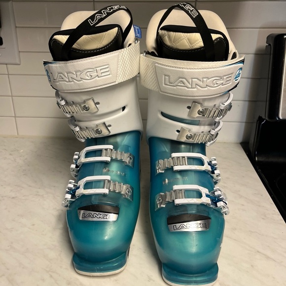 LANGE 90XT SPORT SKI WOMEN BOOTS 276MM- 235 - Picture 1 of 6
